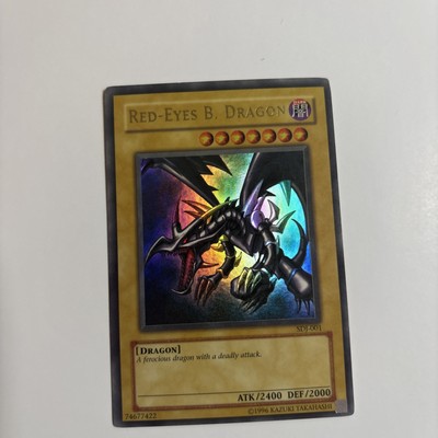 Red-Eyes Black Dragon SDJ-001  Ultra Rare Yu-Gi-Oh Card Played LP-image