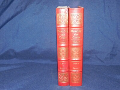 Easton Press Bearing the Cross by David J. Garrow 2 Vol. Set Full Leather-image