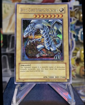Yugioh Prismatic Secret Rare Blue Eyes White Dragon PCK-001-image