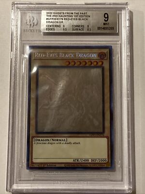 Yu-Gi-Oh! TCG Red-Eyes Black Dragon Ghost Rare BGS 9 GFP2-image