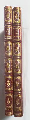 Two Books by Francois Coppee (Fine Signed Brentano Leather Binding, Very Good)-image