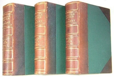 American Practice of Surgery Bryant & Buck 1906 Leather HC Set Volumes 1, 5 & 6-image