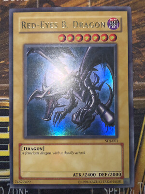 Yugioh Red-Eyes B. Dragon SDJ-001 Unlimited Edition NM-image