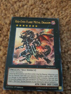 Yugioh Red-Eyes Flare Metal Dragon LDK2-ENJ41 Ultra Rare 1st Edition  NM-image