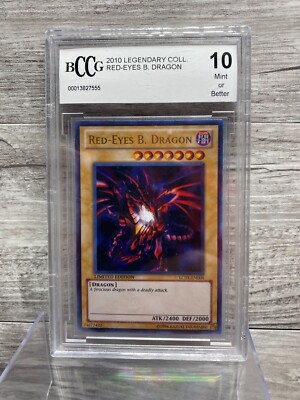 YuGiOh 2010 Legendary Collection Red Eyes B. Dragon BCCG 10 Mint Nice-image