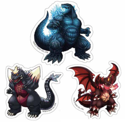 Godzilla Sticker Set BF Japan NEW-image