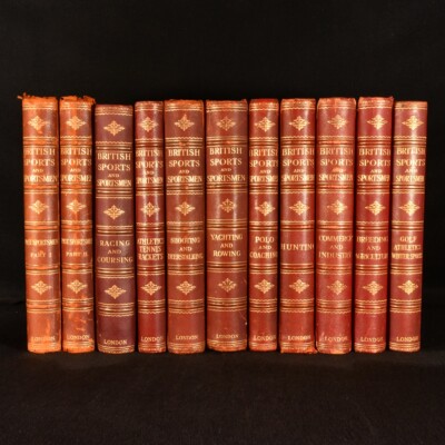 1908-35 11vols British Sports and Sportsmen Illustrated Limited Edition-image