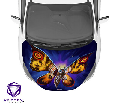 Mothra Godzilla Anime Hood Wrap Weatherproof Vinyl Decal 50