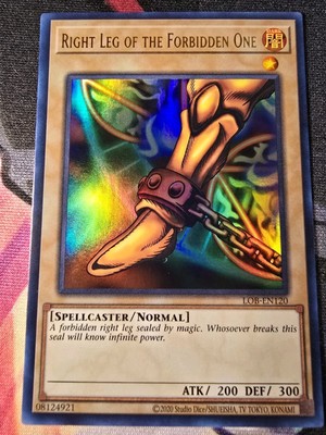 Right Leg of the Forbidden One LOB-EN120 Legend of Blue Eyes White Dragon (25th)-image
