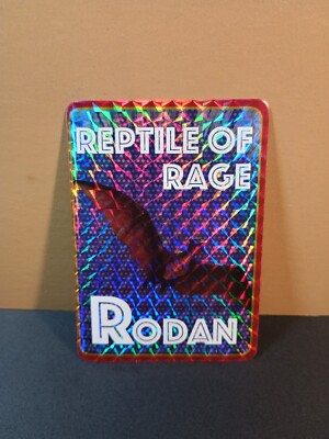 Godzilla Reptile Of Rage Rodan Prism Vending Machine Paper Sticker -image