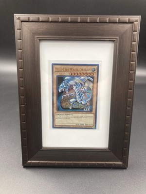 YUGIOH BLUE-EYES WHITE DRAGON Framed  LC01-EN004 ULTRA RARE! 5 3/4