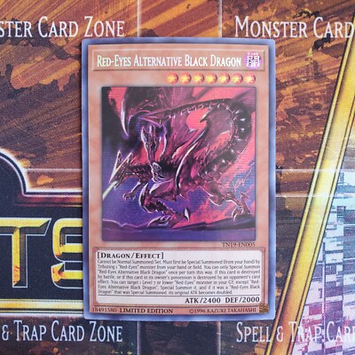 1x Red-Eyes Alternative Black Dragon - Secret Rare - TN19-EN005 - NM-image