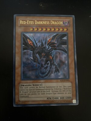 RED-EYES DARKNESS DRAGON SD1-EN001 Yu-Gi-Oh TCG 1996-image