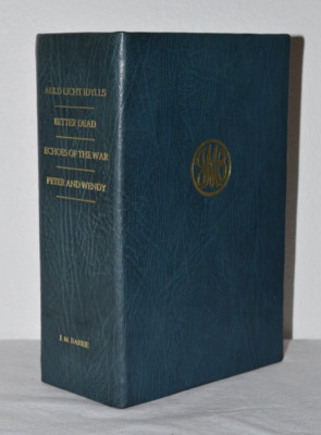 RARE 1925 J.M. BARRIE Book Set w/ Case Leather Collector's Edition Peter & Wendy-image