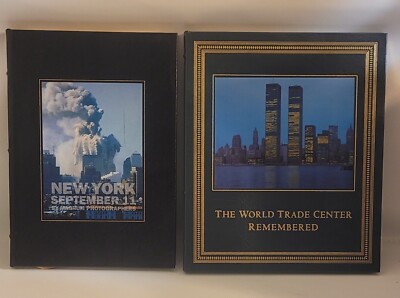 Set Of 2 Fine Letter Books World Trade Center Remembered And New York Sept 11th-image