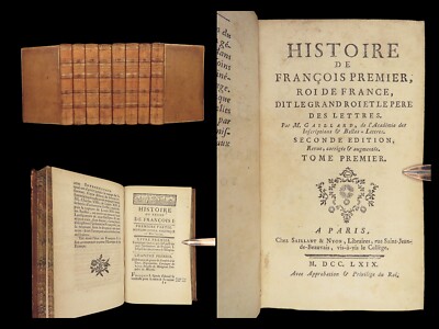 1769 King Francis I of France French Renaissance Louis XII Gaillard 8v SET Paris-image