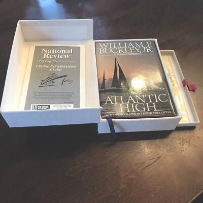 William F. Buckley *Signed* Boxed 1st Edition & Manuscript Atlantic High Leather-image