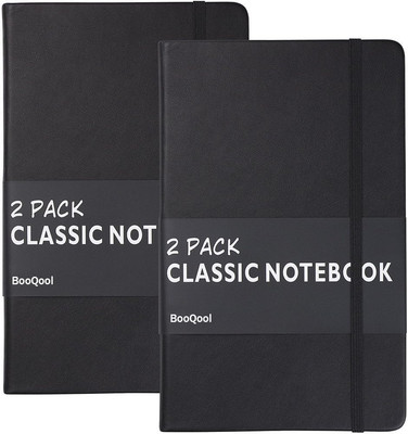 2 Pack Classic Ruled Notebooks/Journals - Premium Thick Paper Faux Leather Wr...-image