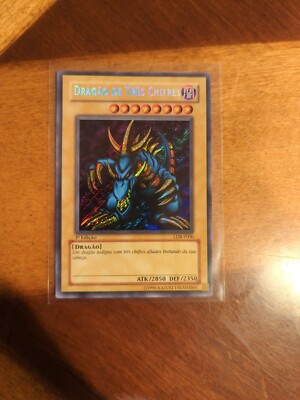 Tri-Horned Dragon The Legend of Blue Eyes White Dragon 1st Edition Portuguese -image