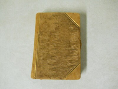 Vintage K&T Leather Bound Bridge Book Card Game Set 2 Decks Pencil Score Pad -image