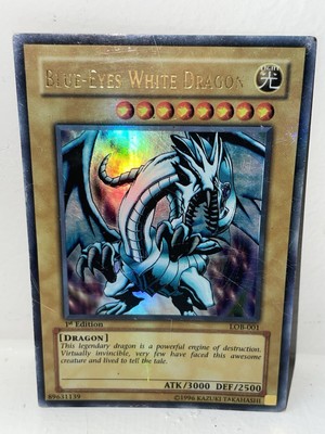 Blue-Eyes White Dragon 1st Edition!🥇LOB-001 💥Foil Bleed💥 HP-image
