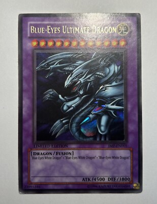 Yugioh! - Blue-Eyes Ultimate Dragon JMP-EN005 Secret Rare Limited Edition MP/HP-image