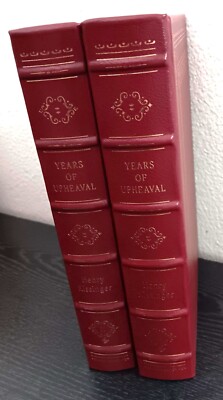 1996 Easton Press Years of Upheaval by Henry Kissinger 2 volume set Near Mint-image