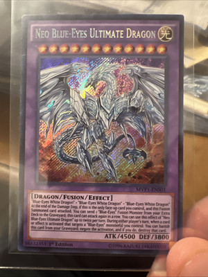 YuGiOh Neo Blue-Eyes Ultimate Dragon MVP1-ENS01 Secret Rare 1st Edition-image