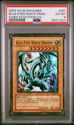 Yu-Gi-Oh! TCG Blue-Eyes White Dragon Kaiba Evolution SKE-001 PSA 6-image