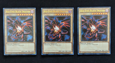 X3 Red-Eyes Black Dragon LC01-EN006 Yu-Gi-Oh! Legendary Collection NM-image