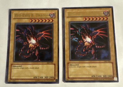 1x Yugioh Promo Red-Eyes Black Dragon Ultra Rare Holo JMP-002 LP-image