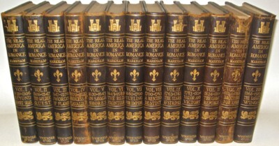 LEATHER Set; The HISTORY UNITED STATES of AMERICA! Americana MASSIVE! RARE! GIFT-image