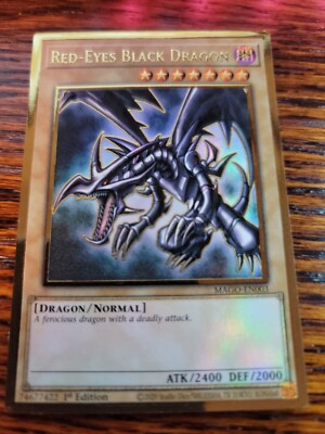 Red-Eyes Black Dragon MAGO-EN003 1st Edition MAXIMUM GOLD RARE NM Yu-Gi-Oh!-image