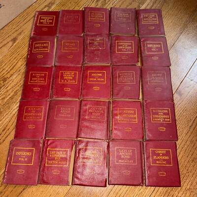 Vintage Little Leather Library Books -Set Of 25-image
