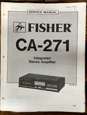 Fisher CA-271 Amplifier  Service Manual *Original*-image
