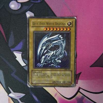 Yu-Gi-Oh! Blue-Eyes White Dragon SDK-001 2002 Unlimited Vintage MP - 0020-image
