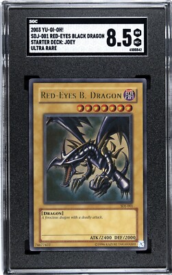 2003 Yu-Gi-Oh! Starter Deck: Joey #SDJ-001 Red-Eyes Black Dragon SGC 8.5 PSA-image