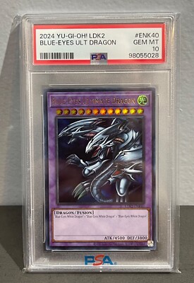 2024 YU-GI-OH BLUE-EYES ULTIMATE DRAGON LDK2-ENK40 PSA 10-image