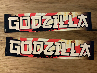 2x Godzilla Sticker SPLAT Sticker Tuning Japan JDM Turbo Racing Outlaw MG109-image