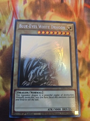 Yu-Gi-Oh! Blue-Eyes White Dragon GFP2-EN175 Ghost Rare Moderately Played-image