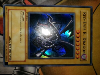 Red-Eyes Black Dragon SDJ-001 1st Edition Ultra Rare Yu-Gi-Oh VLP-image