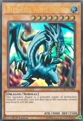 Yugioh! Blue-Eyes White Dragon (Version 1) - LCKC-EN001 - Ultra Rare - 1st Editi-image