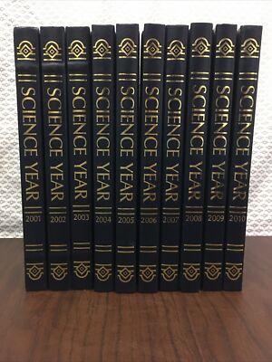 World Book Science Year Encyclopedia Set 2001 - 2010 - Faux Leather-image
