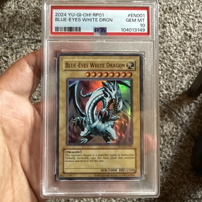2024 YU-GI-OH! RP01-RETRO PACK #EN001 BLUE-EYES WHITE DRAGON PSA 10-image