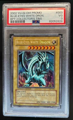 2002 Yu-Gi-Oh! Tins Blue-Eyes White Dragon Limited Edition #BPT-003 PSA 3-image