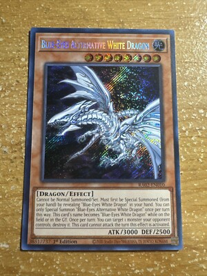 🔥 YUGIOH Blue-Eyes Alternative White Dragon RA02-EN010 SECRET RARE NM 1ST ED-image