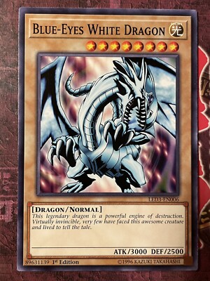 Blue-Eyes White Dragon - LED3-EN006 - Common - 1st Edition - NM-image