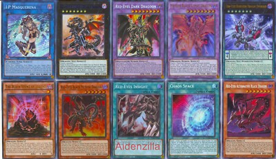 Yugioh Red-Eyes Black Dragon Deck - Dark Dragoon Meteor Black Comet Insight-image