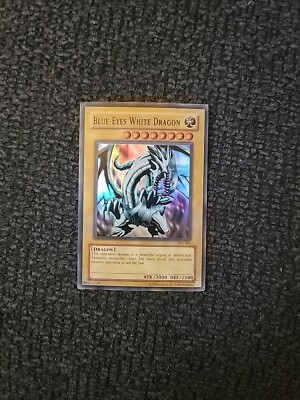 YuGiOh Blue-Eyes White Dragon Holo Unlimited Kaiba Starter Deck OC2965-image