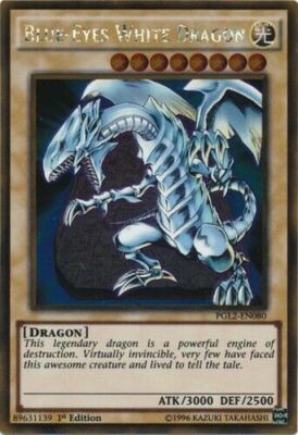 Yugioh! Blue-Eyes White Dragon - PGL2-EN080 - Gold Rare - 1st Ed NM-image